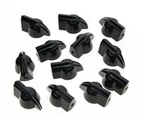 Pomos KAISH para amplificador/pedal de efectos de guitarra, paquete de 12, color negro