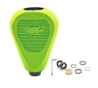 Pomos modificados de carrete de pesca EVA para DAIWA-Antares, Tatula 300, DRT CQ200 - Compatible con Exence, Stradic-Series, 50,5 x 35 mm, incluye llave hexagonal y rodamientos (negro verde)