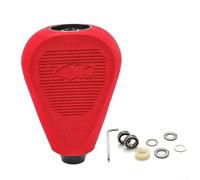 Pomos modificados de carrete de pesca EVA para DAIWA-Antares, Tatula 300, DRT CQ200 - Compatible con Exence, Stradic-Series, 50,5 x 35 mm, incluye llave hexagonal y rodamientos (negro rojo)