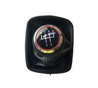 Pomos Palanca Cambios Perilla De Cambio Manual MT 5 Velocidades Y 6 Con Tapas Cuero Rojas Para A3 S3 8P Para S-line Sportback(5 Speed)