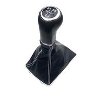Pomos Palanca Coche Para O&pel Para ASTRA III H 1.6 Para VAUXHALL 2004 2005 2006 2007 2008 2009 2010 Pomo Cambio Marchas Palanca Cubierta Fuelle(White R12345)