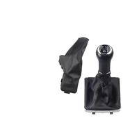 Pomos Palanca Coche Para Opel Para Astra III H 1.6 Para Vauxhall 2004-2010 5/6 Velocidades Mango Caja Pomo Palanca de Cambios Manual(R6 Knob and Cover)