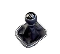 Pomos Palanca Coche Para VW Para Golf 5 Para V Para MK5 Para MK6 Para Jetta Para R32 Palanca de Cambio 5/6 Speed con Boot Collar Case(Leather 6 Speed Suit)