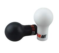 Pomos Palanca De Cambios Universal de 5/6 Velocidad Auto Gear Shift Knob Negro/Manual del Coche Blanco de Transmisión for Mitsubishi(White)