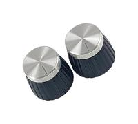 Pomos para bajo de instalación rápida, tapas de control de aluminio resistentes para escenario, diseño de fácil agarre, perilla de control de volúmenes de guitarra de precisión