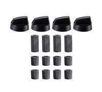 Pomos para estufa de horno, perilla de cocina de gas, de calor, botón de control de cocina de repuesto, termostato ajustable giratorio, esferas de cocina de horno de fácil agarre, accesorios