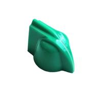 Pomos para guitarra, 12 unidades, cabeza de pollo de baquelita, efector de guitarra eléctrica, potenciómetro, gabinete, 23 x 14 mm, agujero interior de 6,4 mm (verde)