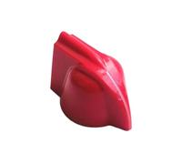 Pomos para guitarra, 12 unidades, cabeza de pollo de baquelita, efector de guitarra eléctrica, potenciómetro, gabinete, 23 x 14 mm, agujero interior de 6,4 mm (rojo)