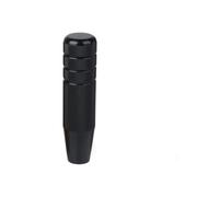 Pomos Para Palanca De Coche Perilla De Cambio De Marchas Universal Para Automóvil JDM De 130 Mm Con Moleteado De Aluminio Antideslizante Para Transmisión Manual(Black)