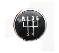 Pomos para Palanca para VW para Golf 4 para Jetta MK3 MK4 para GTI MK4 para Bora Pomo De Cambio De Marchas Emblema Tapa De La Cubierta Palanca De Velocidad De Coche(Black Silver 5 Speed)