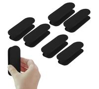 Pomos Para Puerta De Balcón, 6 Piezas Tirador Autoadhesivo, Manija de Puerta Autoadhesiva, Mango De Puerta, Tiradores Para Puerta Y Ventana, Para Ventanas, Puertas De Cristal, Cajones, Negro