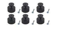 Pomos Redondos Modernos de Aleación de Aluminio para Cajones, Tiradores Fuertes para Armarios de Cocina, Cajones, Armarios, 6 Pomos y 12 Tornillos (6 juegos)