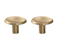 Pomos Y Tiradores Cocina Tirador De Puerta De Armario De Cobre Puro 2Piezas,Tirador De Armario Retro,Tirador De Cajón De Armario De Estilo Manual,Tirador Pequeño De Latón,Tamaño 4 De Diámetro 24mm