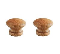 Pomos Y Tiradores Tiradores Y Pomos De Madera Maciza 2 Piezas Armario Armario Cómoda Tirador De Puerta Tirador De Madera Roble Barnizado Ø 39mm