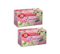 Pompadour 1913 Infusión calmante y relajante de espino 100% natural - 2 x 20 bolsitas de té (60 gramos)
