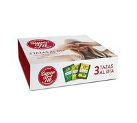 Pompadour - Cofre Reto Super Tú - 3 Variedades de tés e infusiones - Cola de Caballo, Quema-grasa Plus y Delgaxan Fibra Plus - Caja regalo surtido - 80 bolsitas