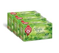Pompadour, Infusión de menta piperita, 60 filtros (3 paquetes de 20 filtros), digestivo y fresco, certificado RFA, 100% natural, sin lactosa, gluten ni alérgenos, vegano