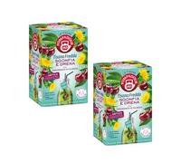 Pompadour® | Infusión Fría Desinfla y Drena - 2 x 18 Filtros (90 Gr) | Infusiones de agua fría sin cafeína | Infusión de diente de león y cereza