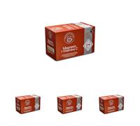 Pompadour | Magnesio y Vitamina C | Fuente de Magnesio | Contribuye al Funcionamiento y Mantenimiento Normal de los Músculos y Huesos | Aporta Colágeno | 15 Bolsitas de 3,05 Gr (Paquete de 4)