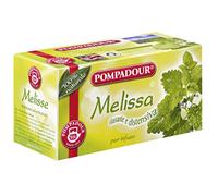 Pompadour - Melissa para infusión, relajante y relajante, 20 bolsas de 1,8 g [36 gr]