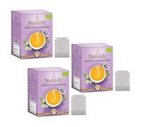 Pompadour® | Té de hierbas ayurvédico orgánico Pure Relaxation | Infusión BIO de Manzanilla, Tomillo, Limón y Pasiflora - 3 x 15 Filtros