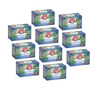 Pompadour® | Té de hierbas de buenas noches | Hierbas Aromáticas con Melisa, Limoncillo, Espino - 10 x 18 Filtros (396 Gr) | Té de hierbas para dormir sin cafeína