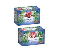 Pompadour® | Té de hierbas de buenas noches | Hierbas Aromáticas con Melisa, Limoncillo, Espino - 2 x 18 Filtros (79.2 Gr) | Té de hierbas para dormir sin cafeína