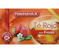 Pompadour Té Rojo con Fresas - Pack de 5 x 20 Bolsitas