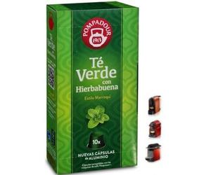 Pompadour Té Verde con Hierbabuena 10 Cápsulas