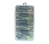 Pompano Rigs con Nadador - Rig del Piso de Doble Gancho hacia atrás | 5 Piezas de Accesorios de Aparejos de ángel gances Resistentes a la erosión, la Plataforma cho para platillo Snapper truch