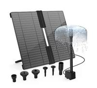 Pompe à Eau Solaire ExtéRieure, Kit de bomba de agua solar de 20 W, bomba de fuente de agua con energía solar con 6 boquillas, fuente de agua for exteriores for baño de pájaros Facile à Assembler