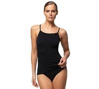 POMPEA 3 camisetas de tirantes mujer hombro estrecho de microfibra seamless art. 89642896 (s/m, negro), Negro , S-M