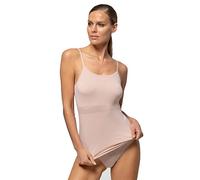 POMPEA 3 camisetas de tirantes mujer hombro estrecho de microfibra seamless art. 89642896 (s/m, skin), Skin, S-M