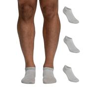 Pompea 3 pares de calcetines para hombre de algodón, calcetines cortos en el tobillo con puntera y talón reforzados