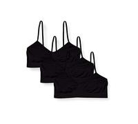 POMPEA Brassiere Feel Sujetador, Negro, S/M (Pack de 3) Mujeres