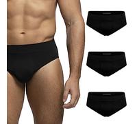 POMPEA Calzoncillos U Seamless para Hombre (Paquete de 3), Negro, L/XL