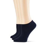 POMPEA Algodón Calcetines Tobilleros, Azul (Azul 0070), 39-42 (Pack de 3) para Mujer