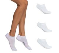 POMPEA Pack 6 Pares Fantasmini Mujer Negro Blanco Lolita Algodón