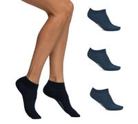 POMPEA Pack de 6 pares de calcetines para hombre, azul, negro, blanco y algodón 6 Paia Blu 43/46 ES