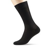 POMPEA Scozia Calcetines, Negro, 39-41 Corto (Pack de 6) para Hombre