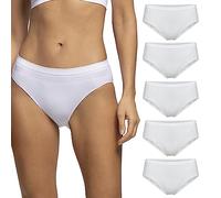 POMPEA Slip Seamless Ropa Interior, Color Blanco, Large-X-Large (Pack de 5) Mujeres