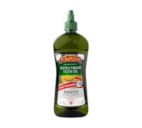 Pompeian Aceite de oliva virgen extra suave, prensado en frío, sabor suave y delicado, sin desorden, perfecto para saltear y freír, 25.4 onzas líquidas, botella de compresión individual