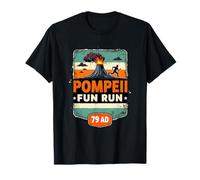 Pompeii Fun Run 79 AD Carrera Pompeya Volcan Camiseta