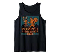 Pompeya Fun Run 79 AD Funny Volcano Geografía Vulcanólogo Camiseta sin Mangas
