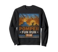Pompeya Fun Run 79 AD Funny Volcano Geología Parodia Sudadera
