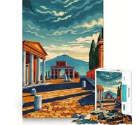 Pompeya para Adultos, Rompecabezas de 1000 Piezas, Juguete para ejercitar la Mente, diversión Familiar, Corte de precisión, Regalo Encantador (38x52cm)
