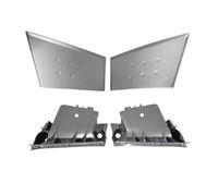 POMPOMPUR Cubierta Gris Para Manija Interior De Puerta, Hebilla, Reposabrazos Y Base Para Citroën C1 2005, 2006, 2007, 2008, 2009, 2010, 2011, 2012, 2013 Y 2014(4 PIEZAS)