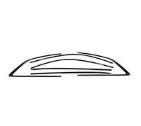 POMPOMPUR Manija Interior Trasera De La Puerta Delantera Cromada Con Detalles En Negro Para Buick Para Excelle 2007-2013(Black 1 pair)