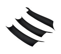 POMPOMPUR Para Golf 7 7.5 MK 7 2014 2015-2020 Cubierta Panel Manija Puerta Interior Embellecedor Panel Botones Bloqueo Asiento Puerta Fibra De Carbono(Black RHD 3 Pcs)