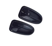 POMPOMPUR Para Hyundai Para Matrix Para Lavita 2001-2010 Manija Interior Negra Con Bisel Puerta Delantera/trasera Izquierda Conductor O Pasajero.(2 Pcs Left Right Kit)